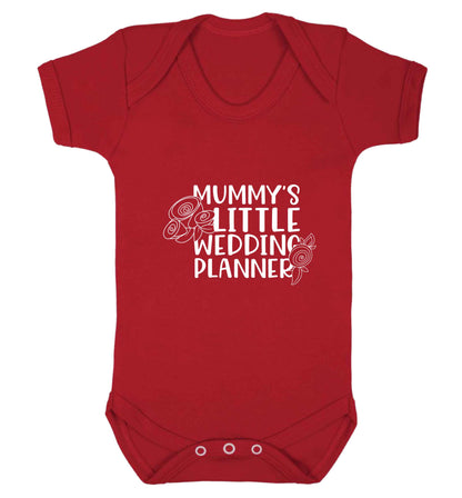 adorable wedding themed gifts for your mini wedding planner! baby vest red 18-24 months