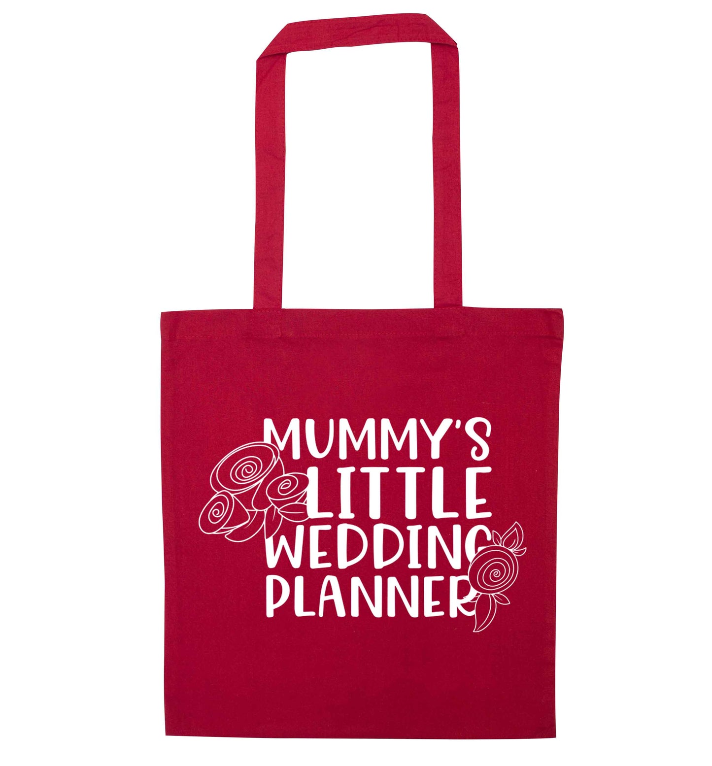 adorable wedding themed gifts for your mini wedding planner! red tote bag