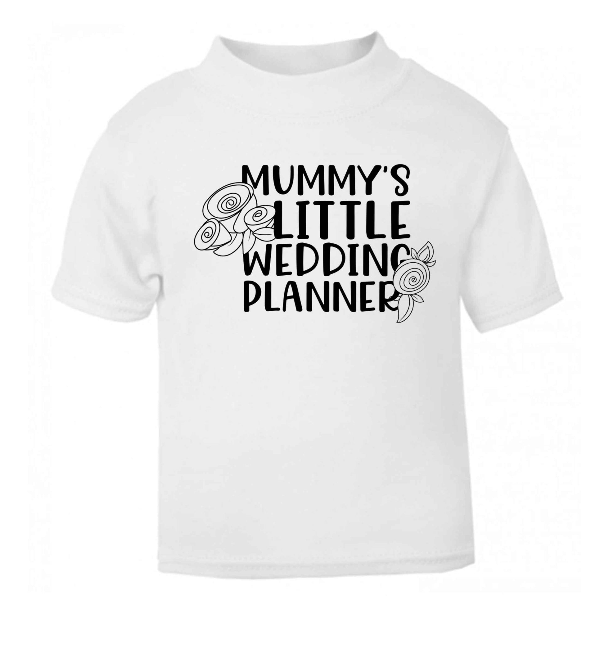 adorable wedding themed gifts for your mini wedding planner! white baby toddler Tshirt 2 Years