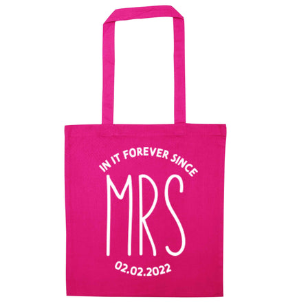 Funny matching gifts for him and her! Get matchy matchy, ideal for newlywed couples or a little valentines gift! pink tote bag