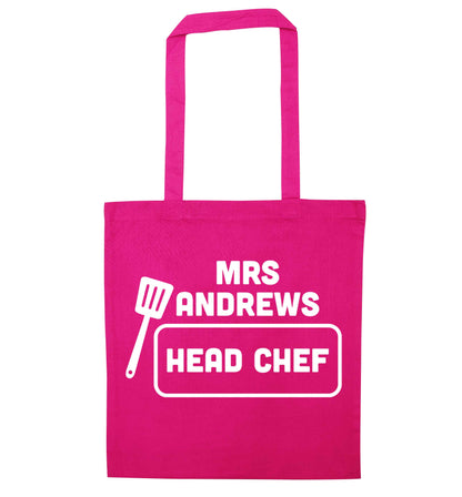 Perfect wedding guest favours or hen party gifts! Personalised bridal floral wreath designs, any name, any role! pink tote bag