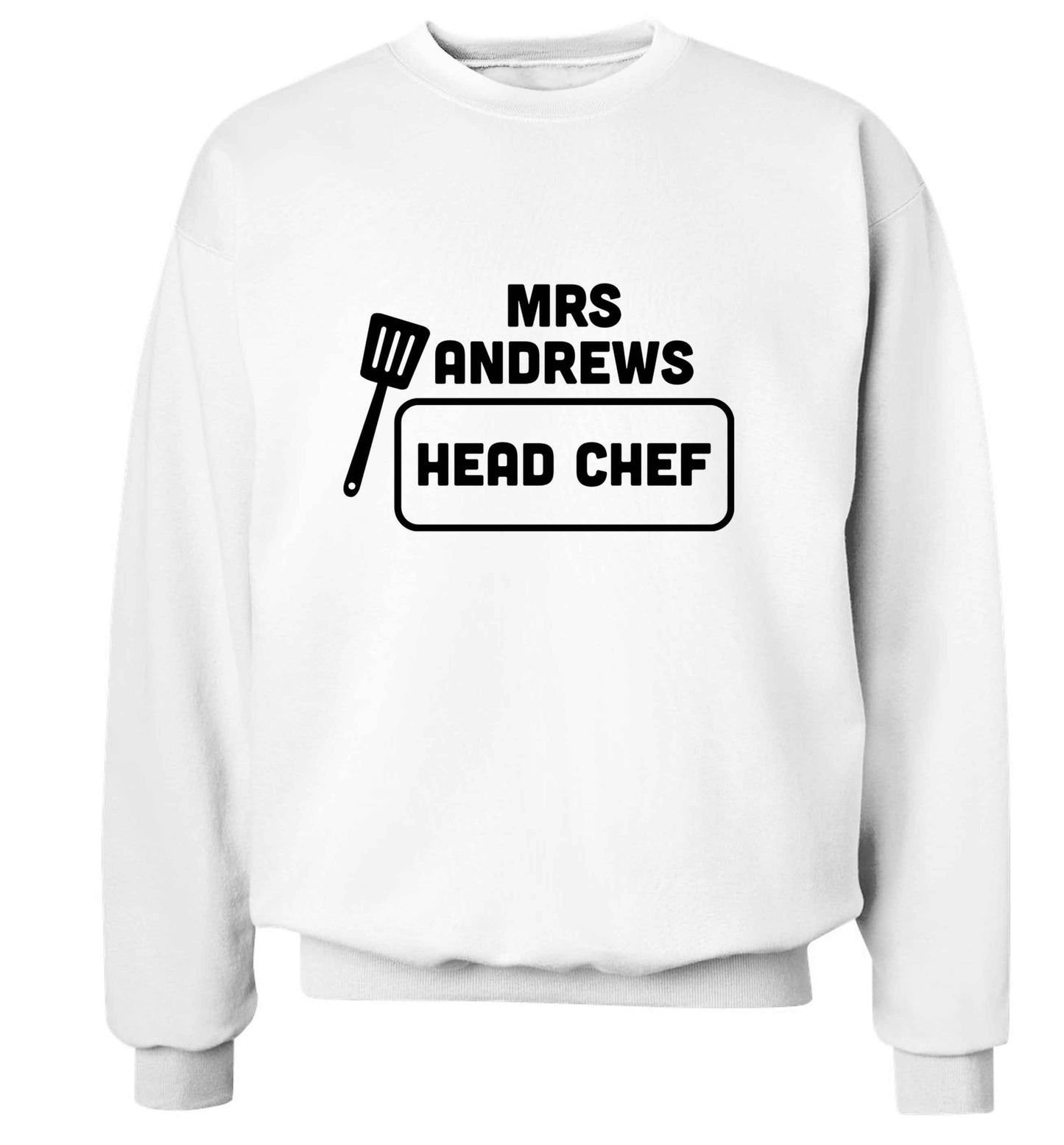 Perfect wedding guest favours or hen party gifts! Personalised bridal floral wreath designs, any name, any role! adult's unisex white sweater 2XL