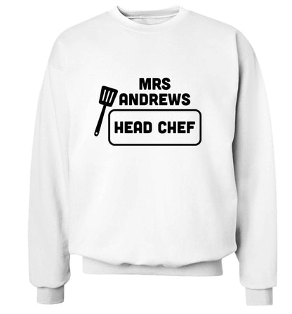 Perfect wedding guest favours or hen party gifts! Personalised bridal floral wreath designs, any name, any role! adult's unisex white sweater 2XL