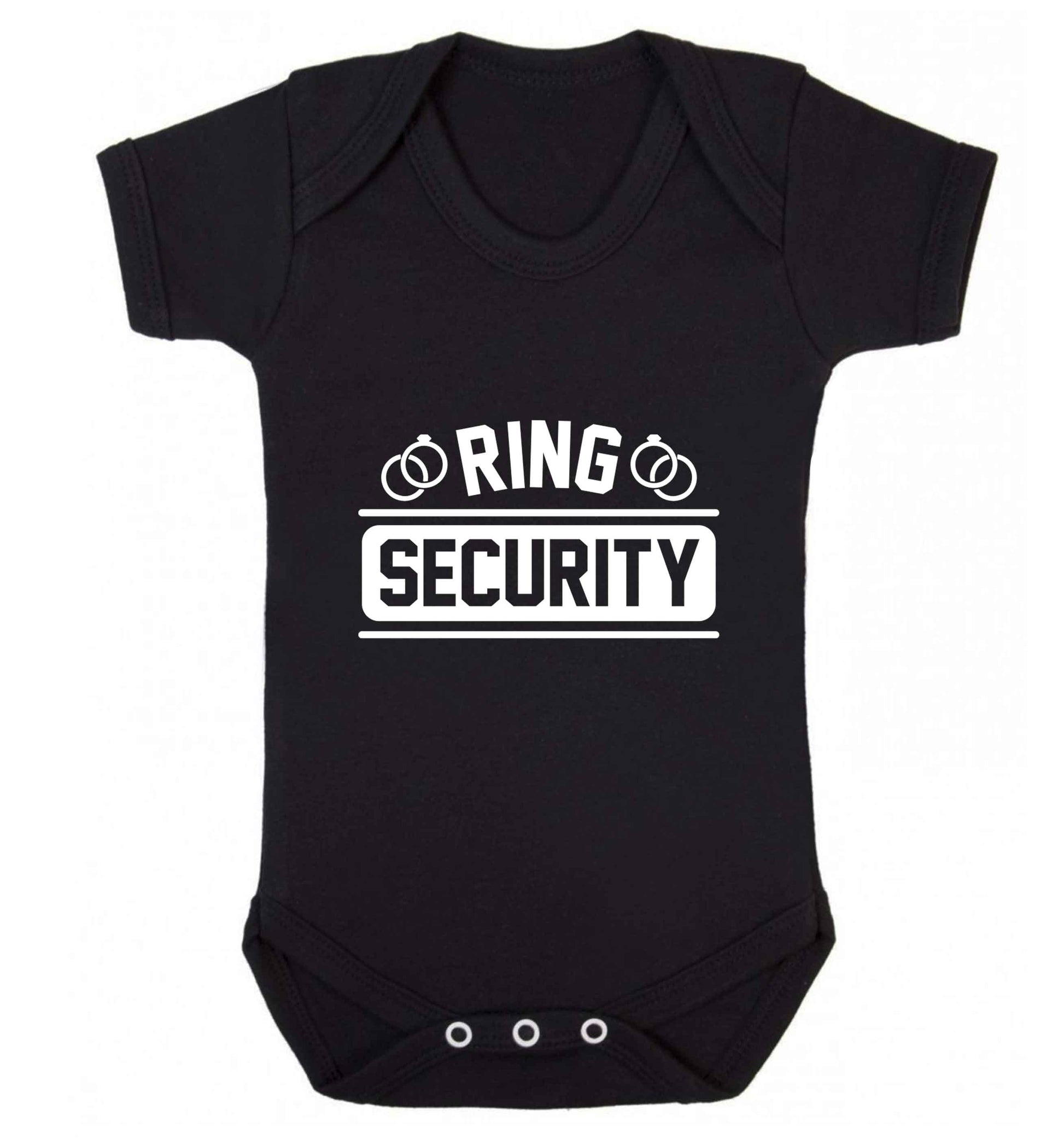 Perfect wedding guest favours or hen party gifts! Personalised bridal floral wreath designs, any name, any role! baby vest black 18-24 months