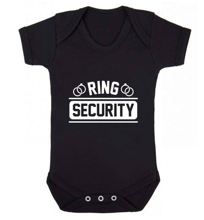 Perfect wedding guest favours or hen party gifts! Personalised bridal floral wreath designs, any name, any role! baby vest black 18-24 months