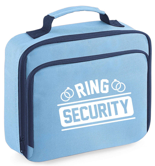 Any tex here insulated blue lunch bag cooler