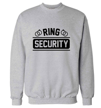 Perfect wedding guest favours or hen party gifts! Personalised bridal floral wreath designs, any name, any role! adult's unisex grey sweater 2XL