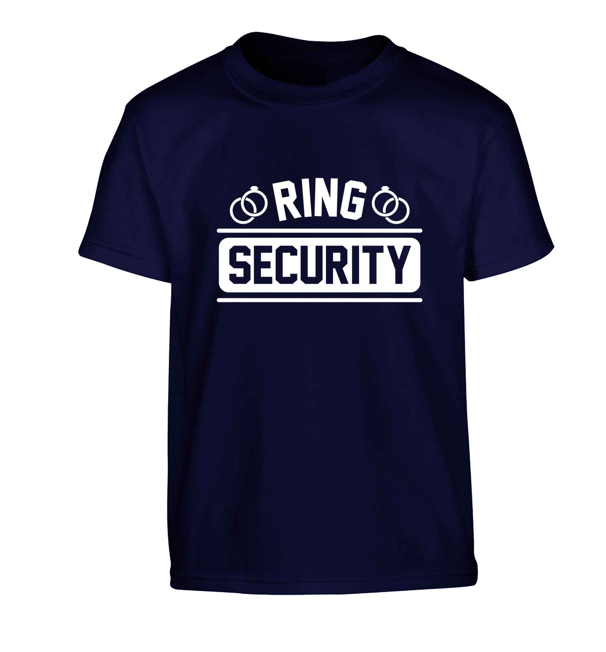 Perfect wedding guest favours or hen party gifts! Personalised bridal floral wreath designs, any name, any role! Children's navy Tshirt 12-13 Years