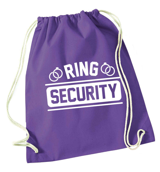 Perfect wedding guest favours or hen party gifts! Personalised bridal floral wreath designs, any name, any role! purple drawstring bag