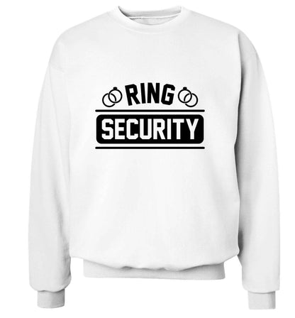 Perfect wedding guest favours or hen party gifts! Personalised bridal floral wreath designs, any name, any role! adult's unisex white sweater 2XL