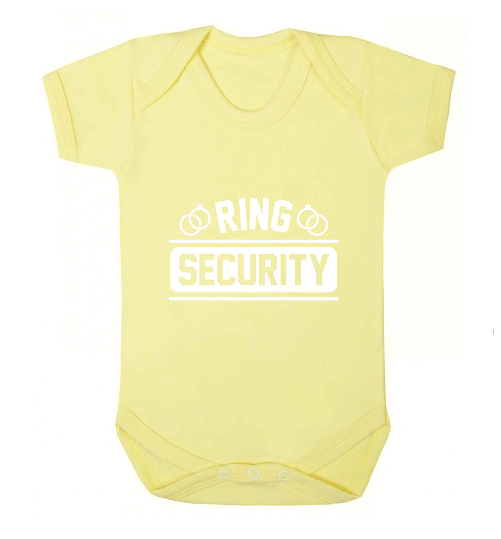 Perfect wedding guest favours or hen party gifts! Personalised bridal floral wreath designs, any name, any role! baby vest pale yellow 18-24 months