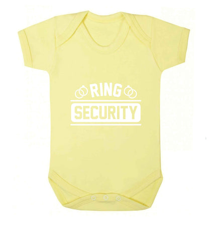 Perfect wedding guest favours or hen party gifts! Personalised bridal floral wreath designs, any name, any role! baby vest pale yellow 18-24 months