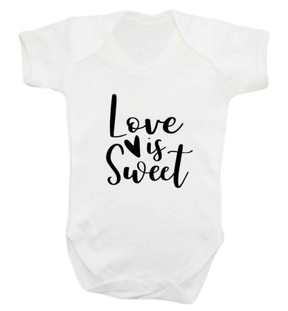 Love really does make the world go round! Ideal for weddings, valentines or just simply to show someone you love them!  baby vest white 18-24 months