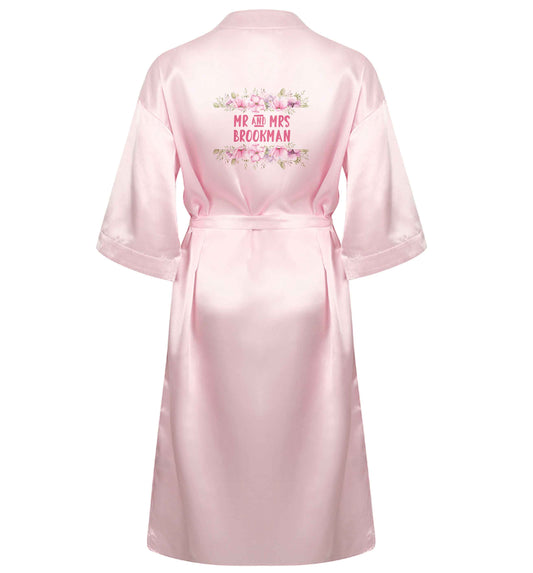 Personalised Mr and Mrs wedding and date! Ideal wedding favours! XL/XXL pink  ladies dressing gown size 16/18