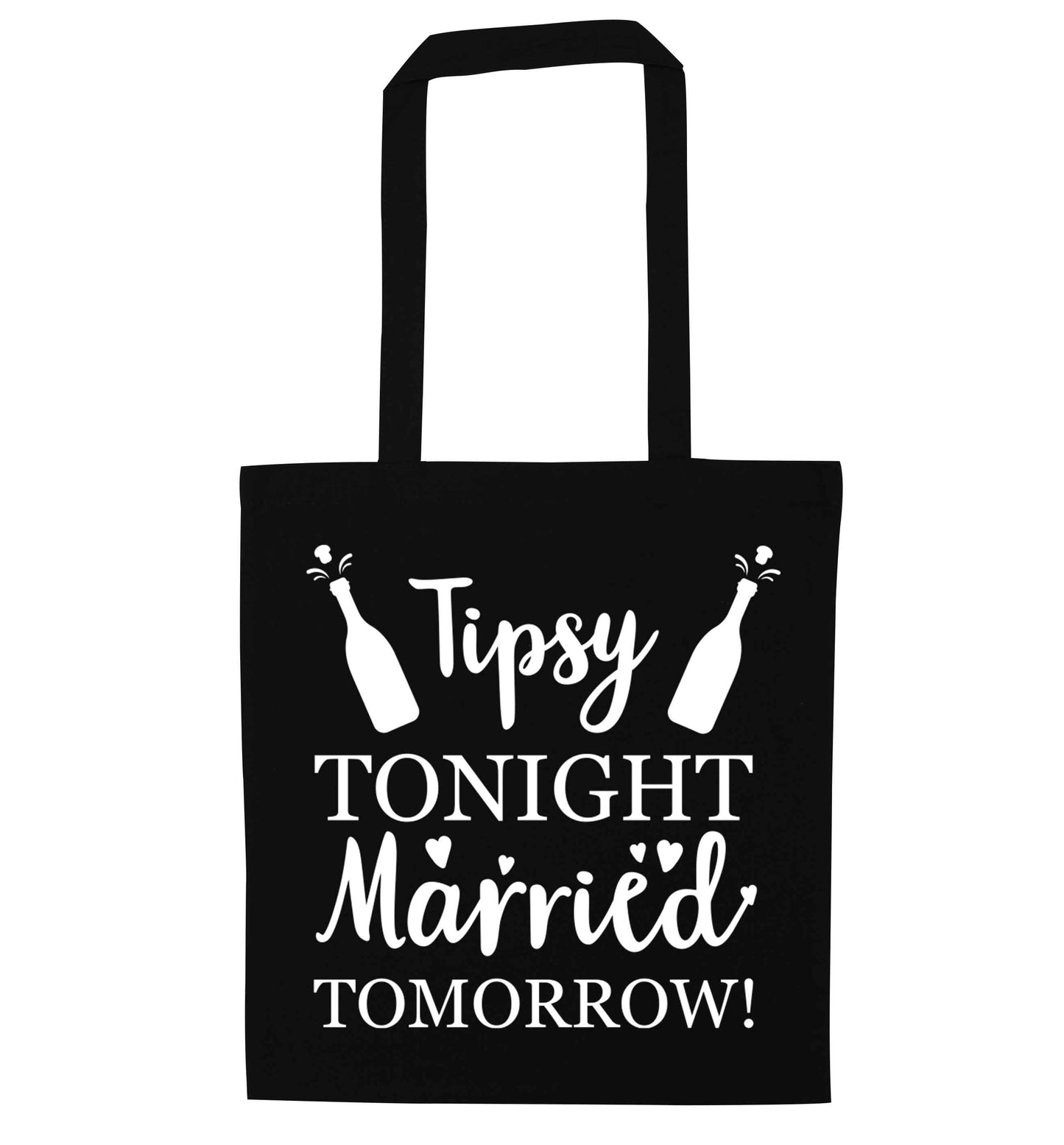 Personalised wedding thank you's Mr and Mrs wedding and date! Ideal wedding favours! black tote bag