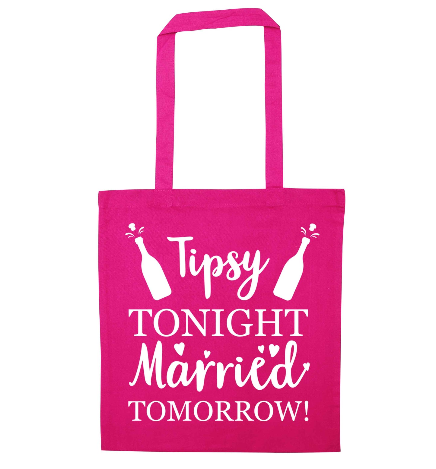 Personalised wedding thank you's Mr and Mrs wedding and date! Ideal wedding favours! pink tote bag