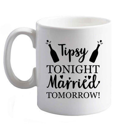 10 oz Personalised wedding thank you's Mr and Mrs wedding and date! Ideal wedding favours!   ceramic mug right handed