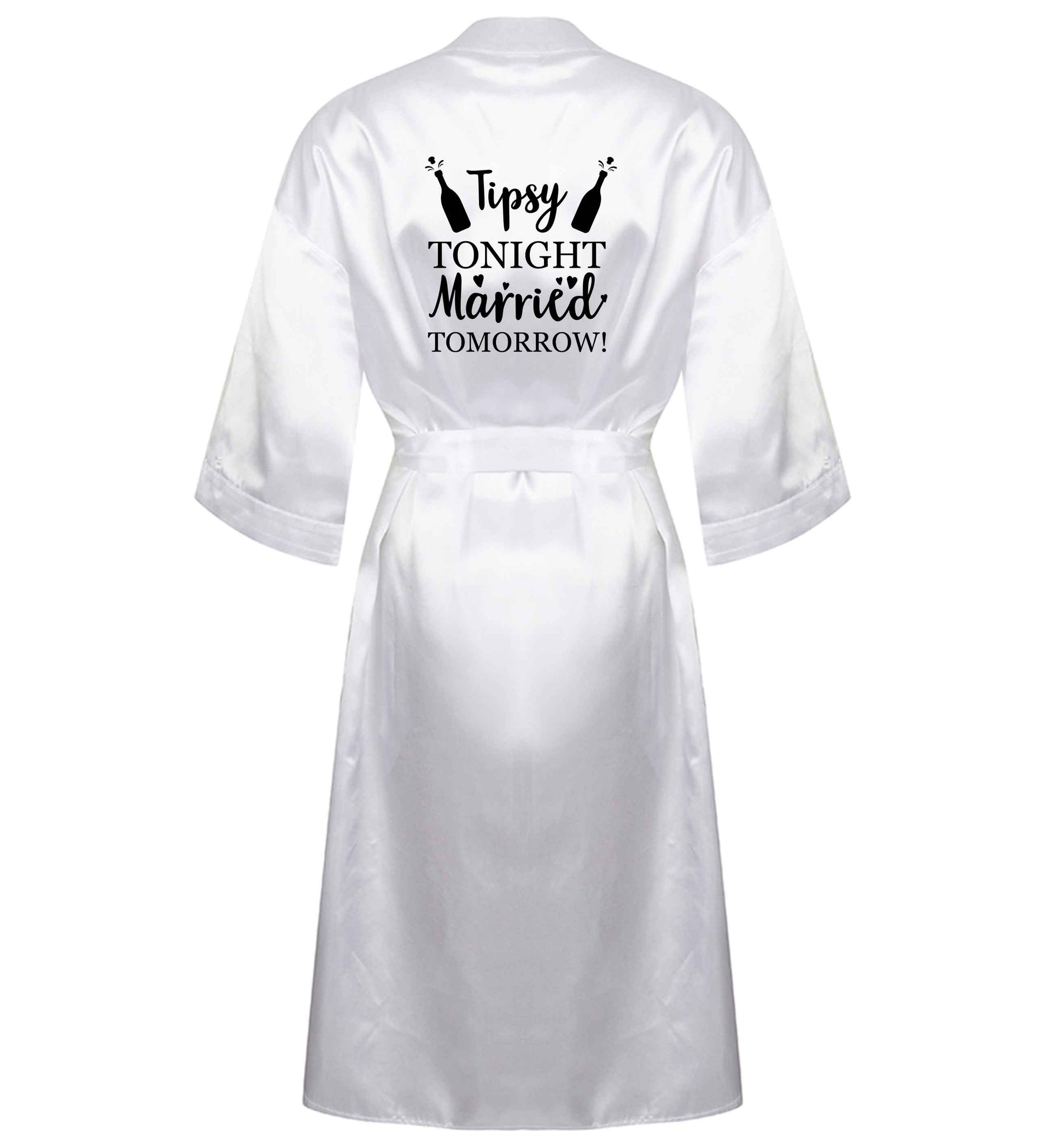 Personalised wedding thank you's Mr and Mrs wedding and date! Ideal wedding favours! XL/XXL white ladies dressing gown size 16/18