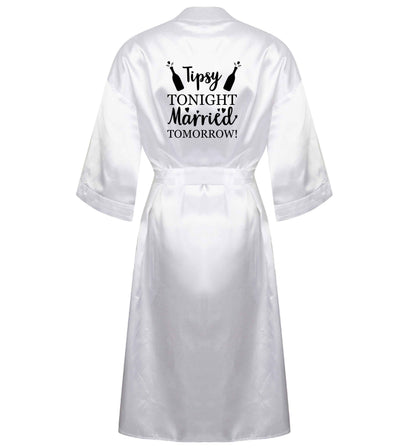 Personalised wedding thank you's Mr and Mrs wedding and date! Ideal wedding favours! XL/XXL white ladies dressing gown size 16/18