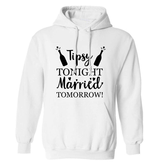 Personalised wedding thank you's Mr and Mrs wedding and date! Ideal wedding favours! adults unisex white hoodie 2XL