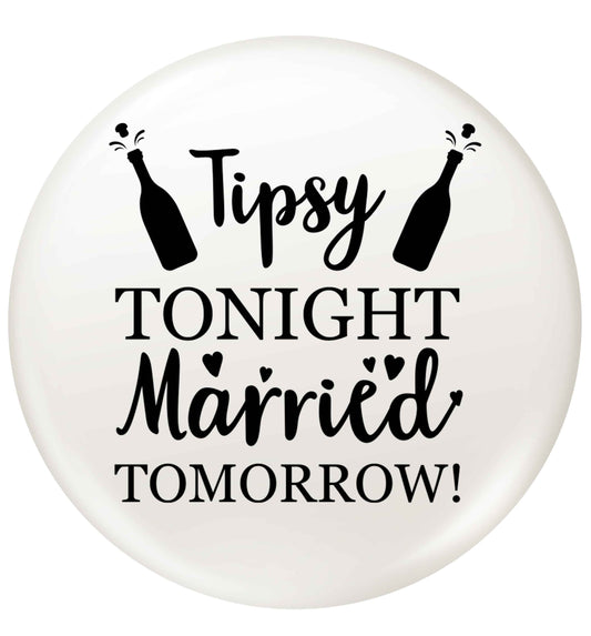 Personalised wedding thank you's Mr and Mrs wedding and date! Ideal wedding favours! small 25mm Pin badge