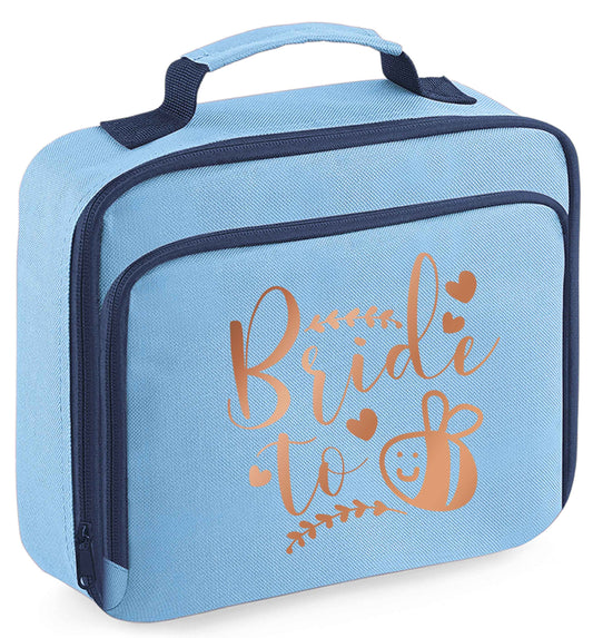 Any tex here insulated blue lunch bag cooler