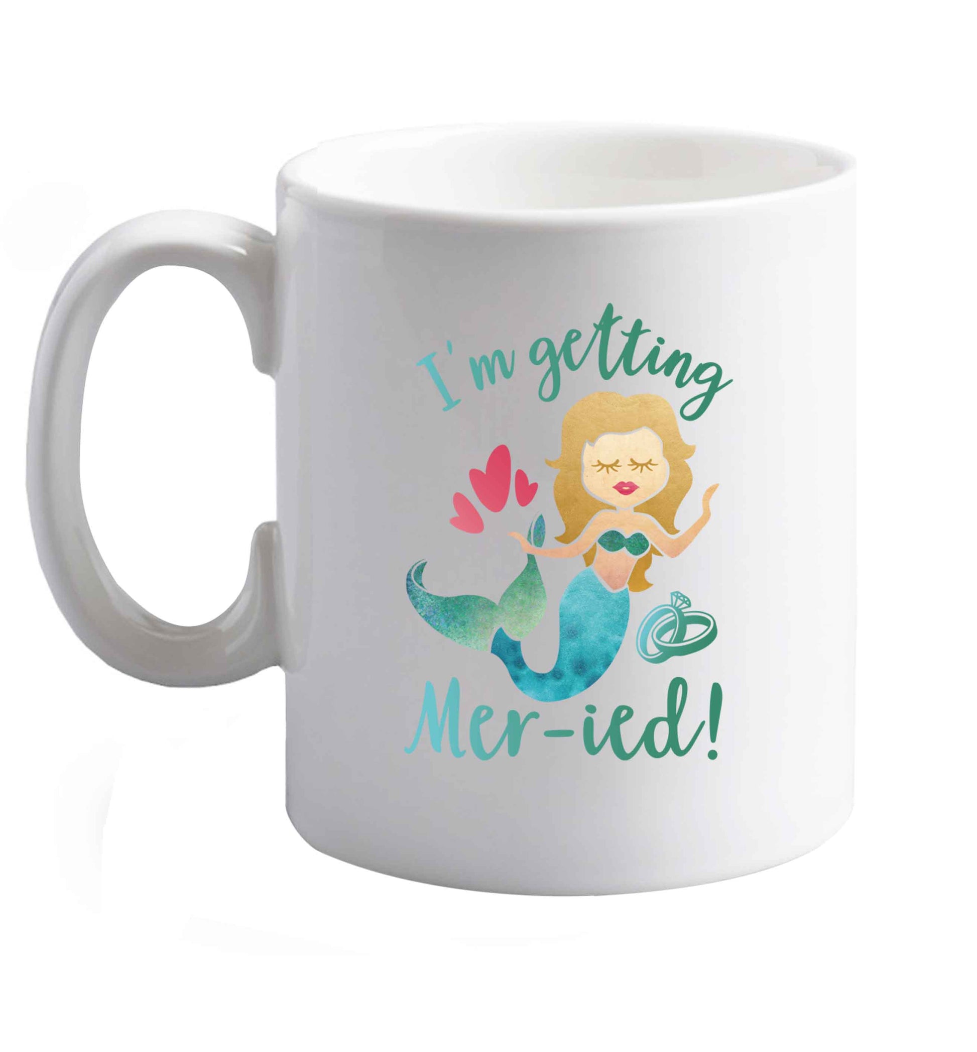 10 oz Personalised wedding thank you's Mr and Mrs wedding and date! Ideal wedding favours!   ceramic mug right handed