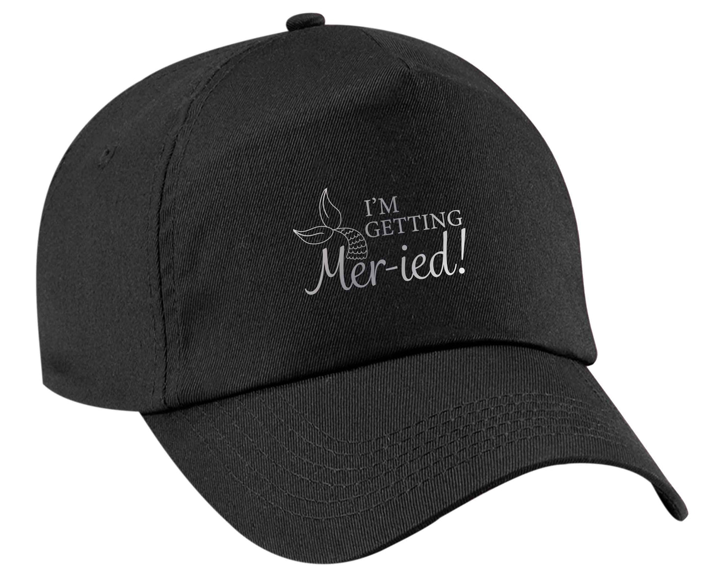 I'm getting mer-ied! Metallic silver | Baseball Cap