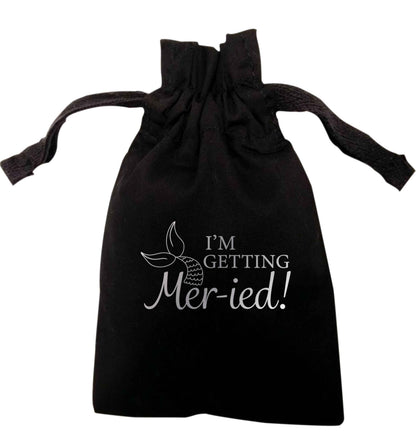 I'm getting mer-ied! Metallic silver | XS - L | Pouch / Drawstring bag / Sack | Organic Cotton | Bulk discounts available!