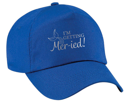 I'm getting mer-ied! Metallic silver | Baseball Cap