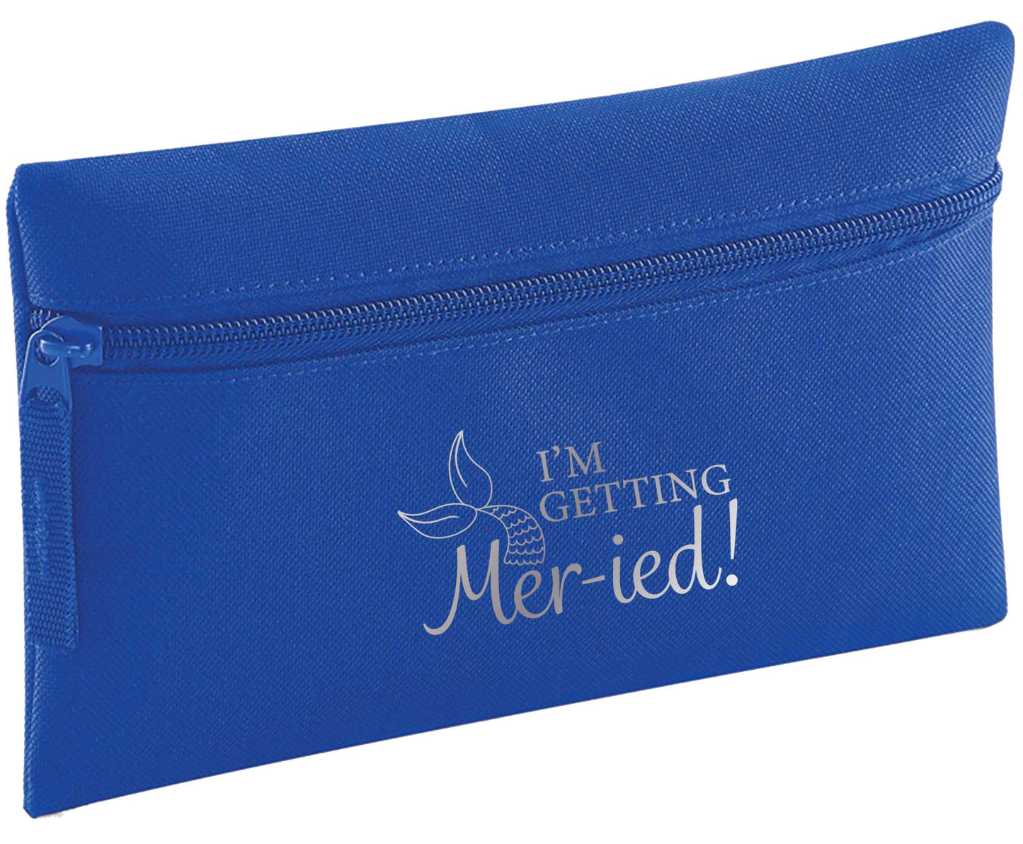 I'm getting mer-ied! Metallic silver | Pencil Case