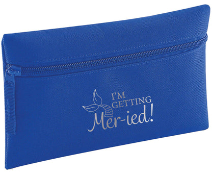 I'm getting mer-ied! Metallic silver | Pencil Case