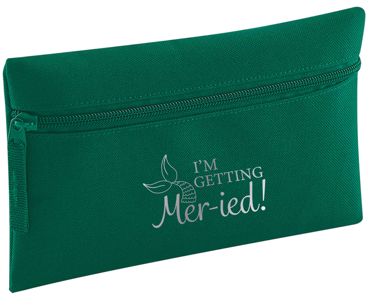 I'm getting mer-ied! Metallic silver | Pencil Case
