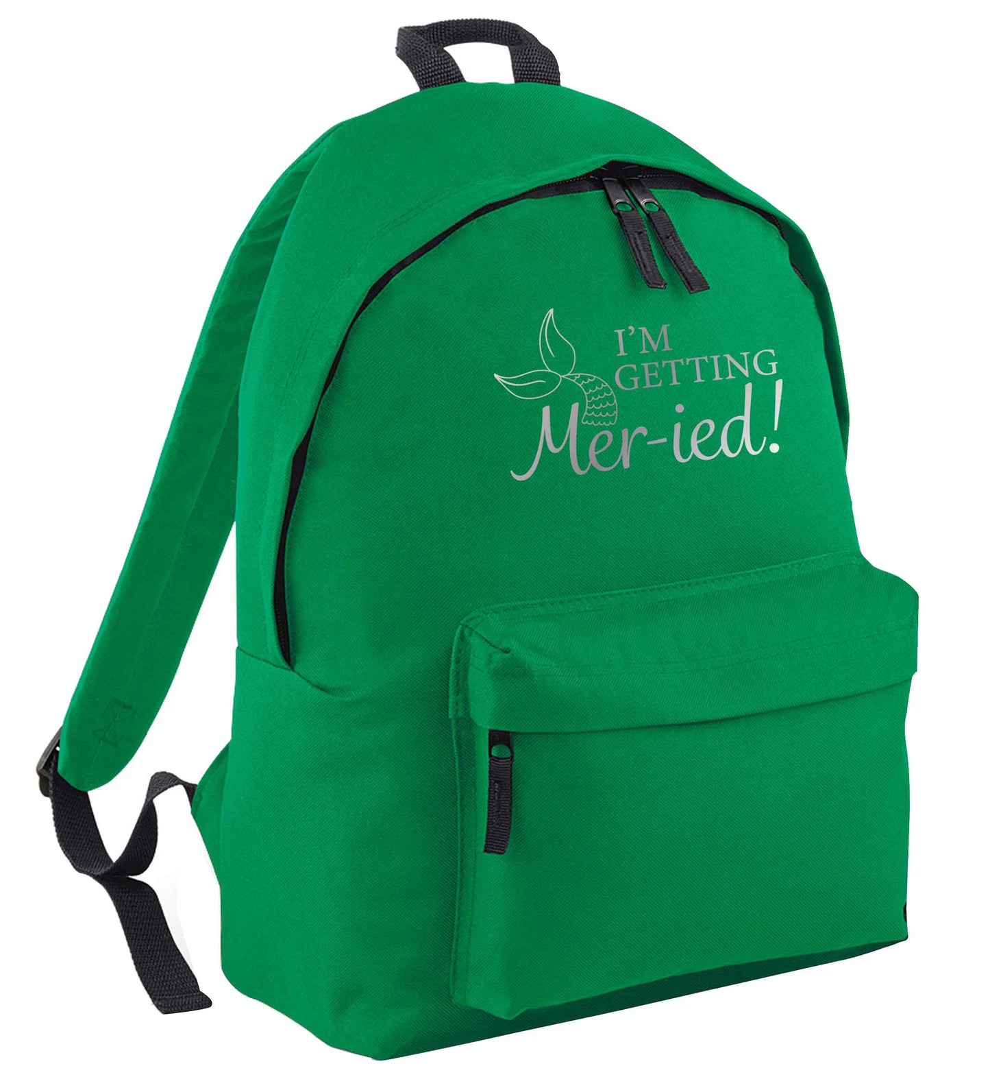 Personalised wedding thank you's Mr and Mrs wedding and date! Ideal wedding favours! green adults backpack