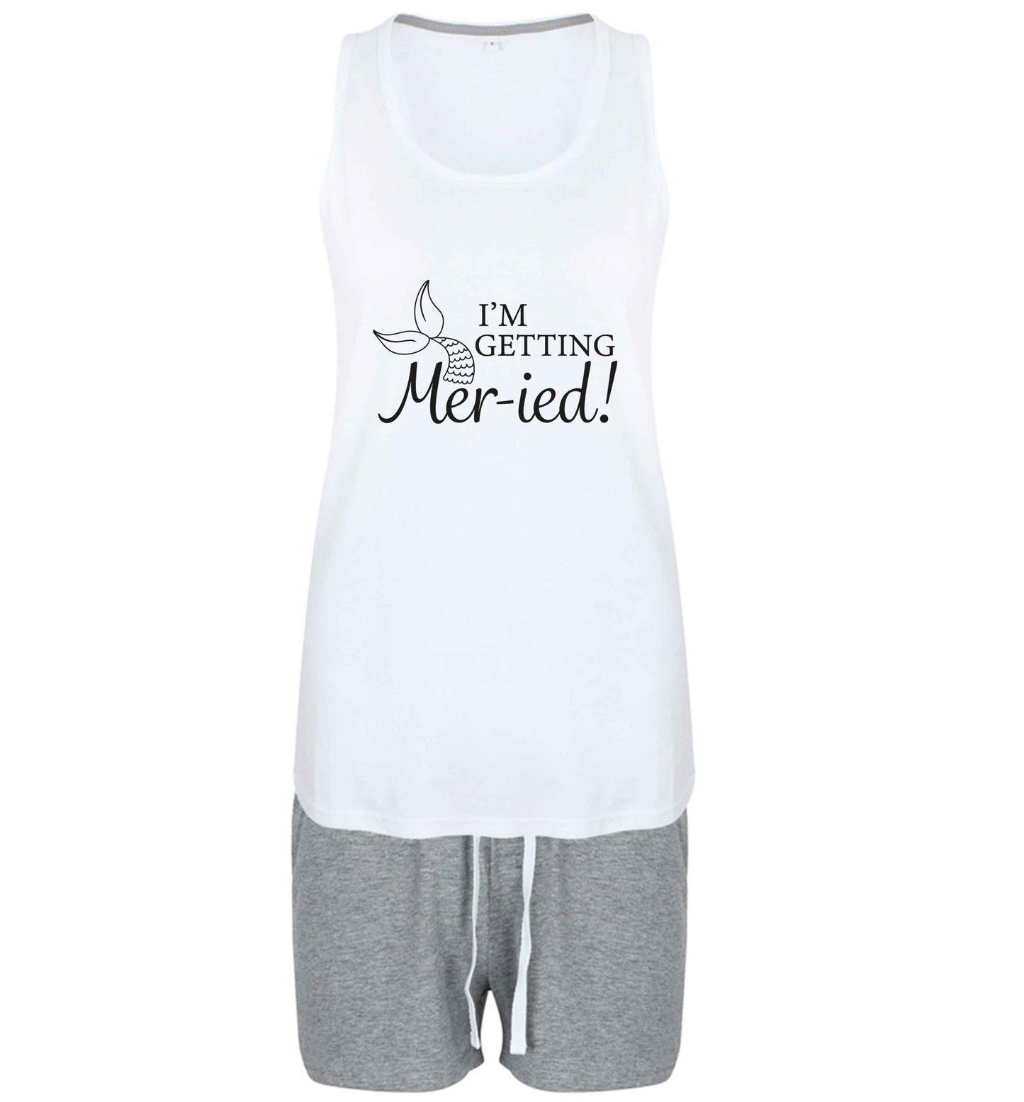 Personalised wedding thank you's Mr and Mrs wedding and date! Ideal wedding favours! size XL women's pyjama shorts set in pink 