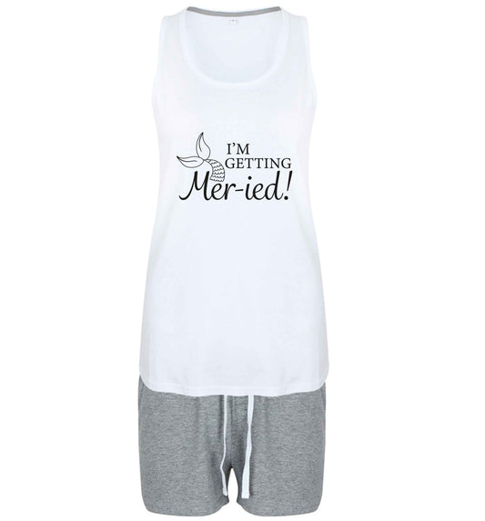 Personalised wedding thank you's Mr and Mrs wedding and date! Ideal wedding favours! size XL women's pyjama shorts set in pink 