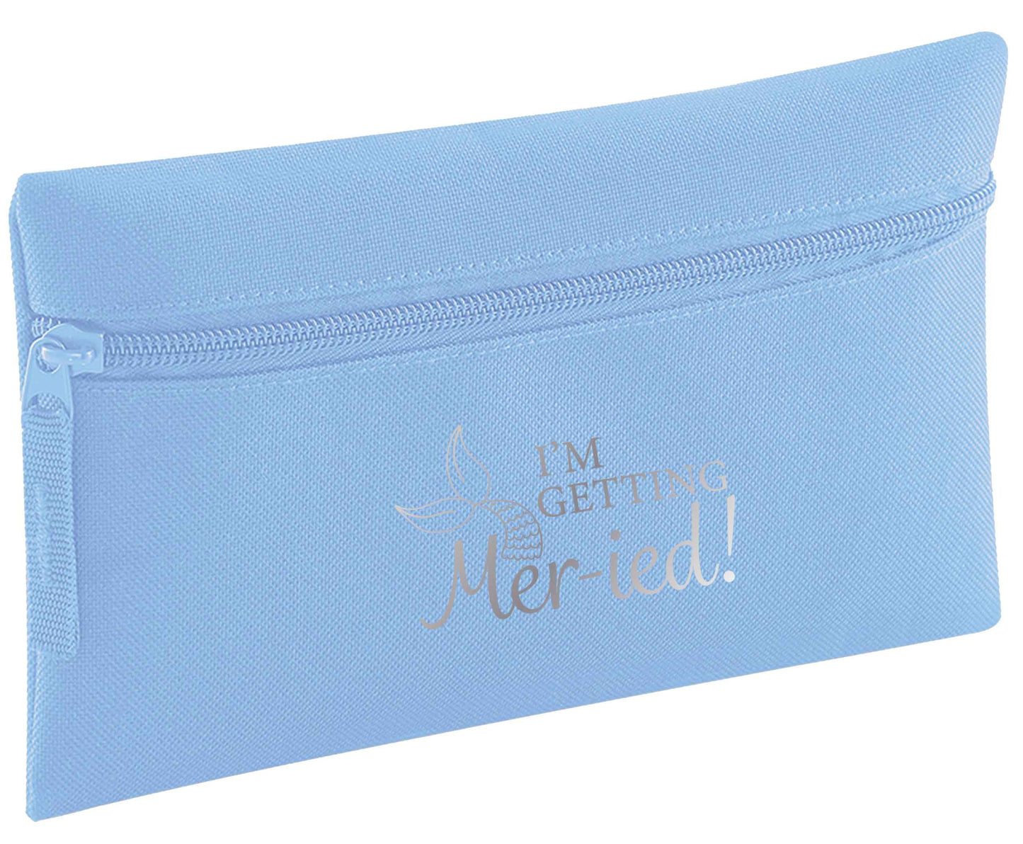 I'm getting mer-ied! Metallic silver | Pencil Case