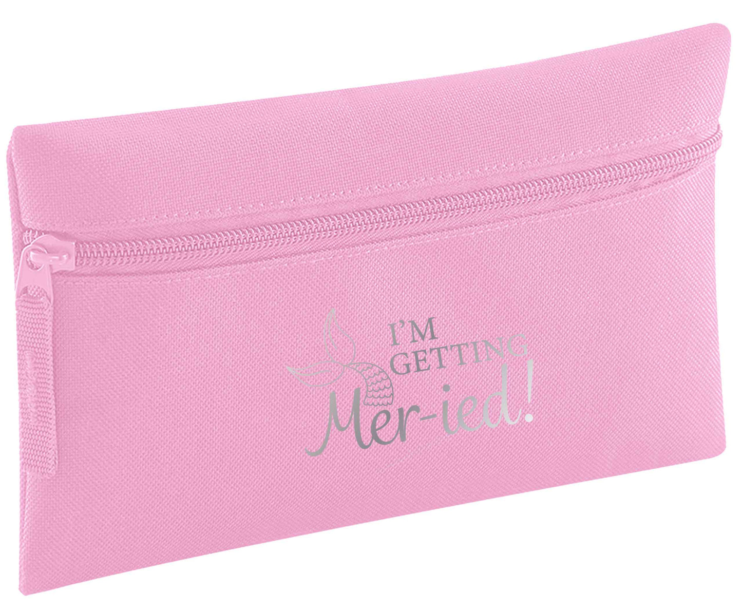 I'm getting mer-ied! Metallic silver | Pencil Case