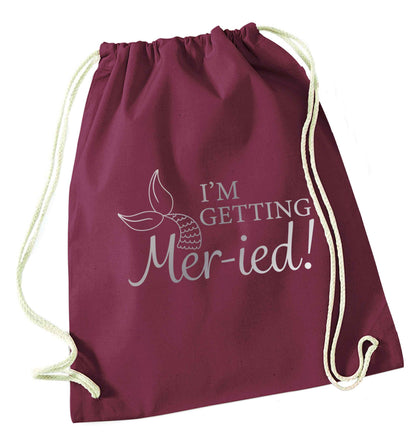 Personalised wedding thank you's Mr and Mrs wedding and date! Ideal wedding favours! maroon drawstring bag