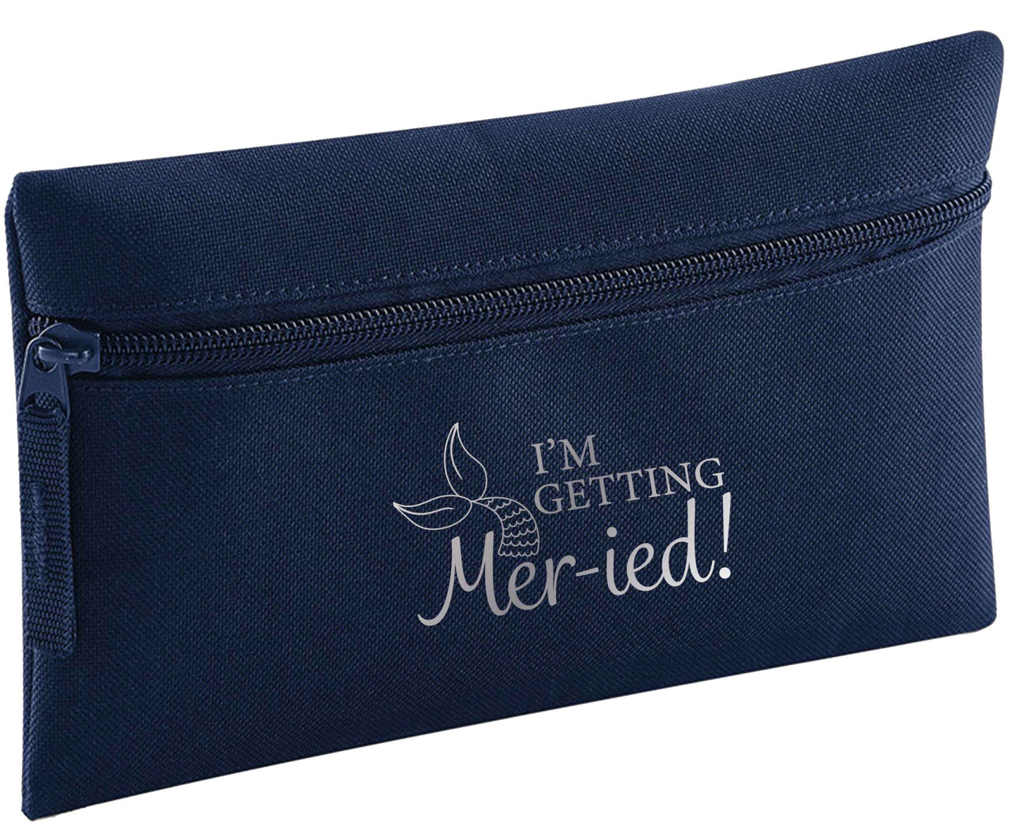 I'm getting mer-ied! Metallic silver | Pencil Case