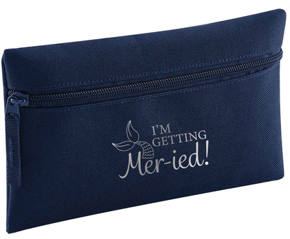 I'm getting mer-ied! Metallic silver | Pencil Case