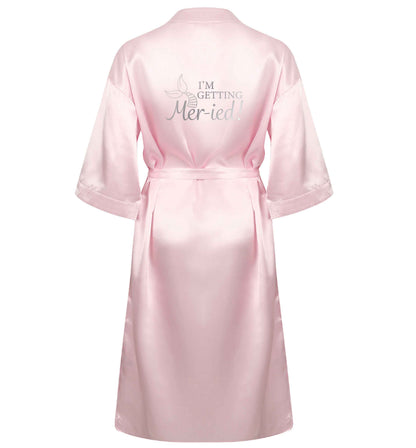 Personalised wedding thank you's Mr and Mrs wedding and date! Ideal wedding favours! XL/XXL pink  ladies dressing gown size 16/18