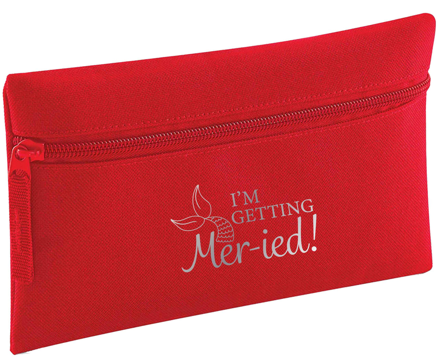 I'm getting mer-ied! Metallic silver | Pencil Case
