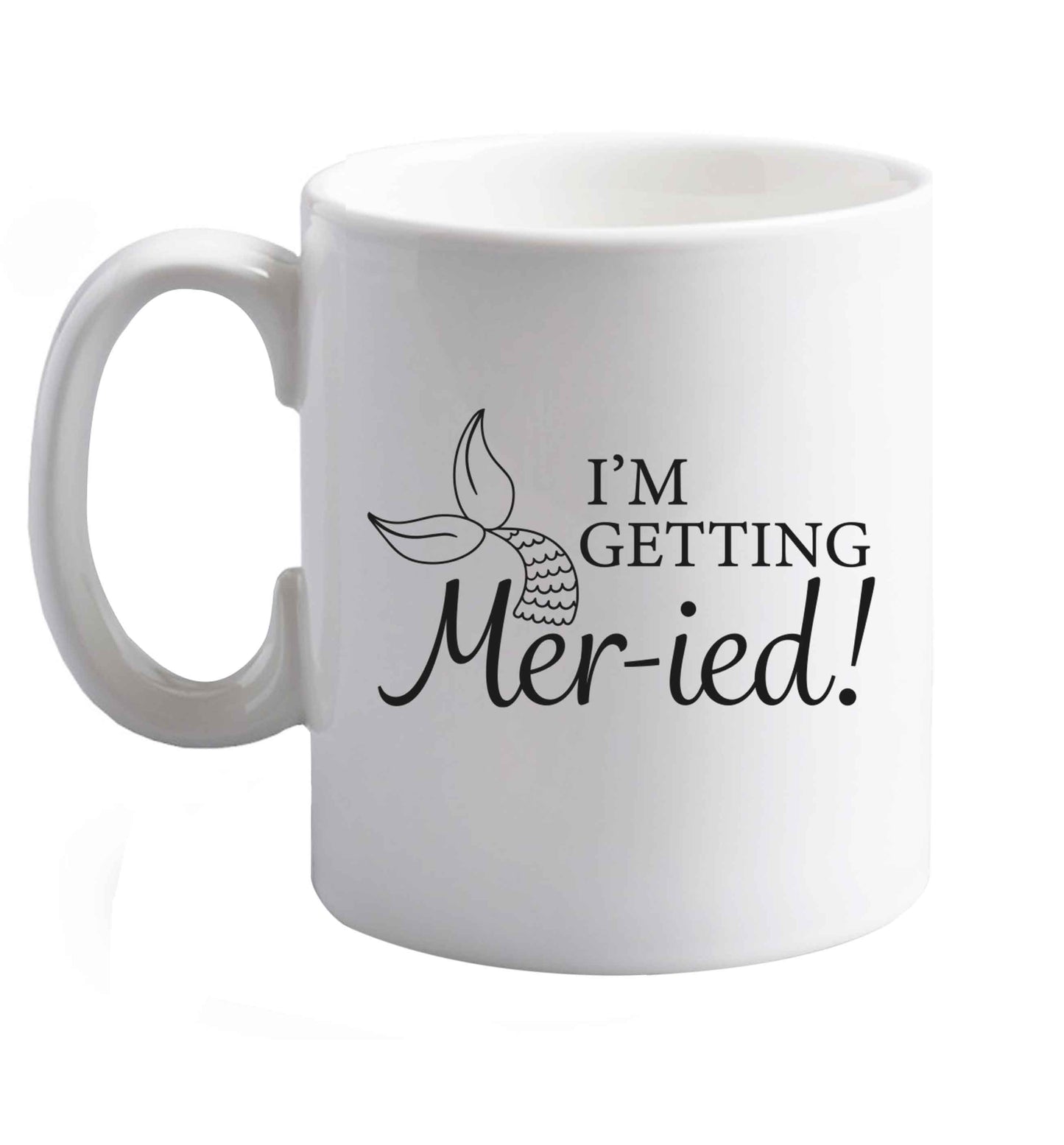 10 oz Personalised wedding thank you's Mr and Mrs wedding and date! Ideal wedding favours!   ceramic mug right handed