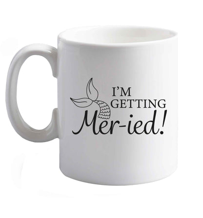 10 oz Personalised wedding thank you's Mr and Mrs wedding and date! Ideal wedding favours!   ceramic mug right handed
