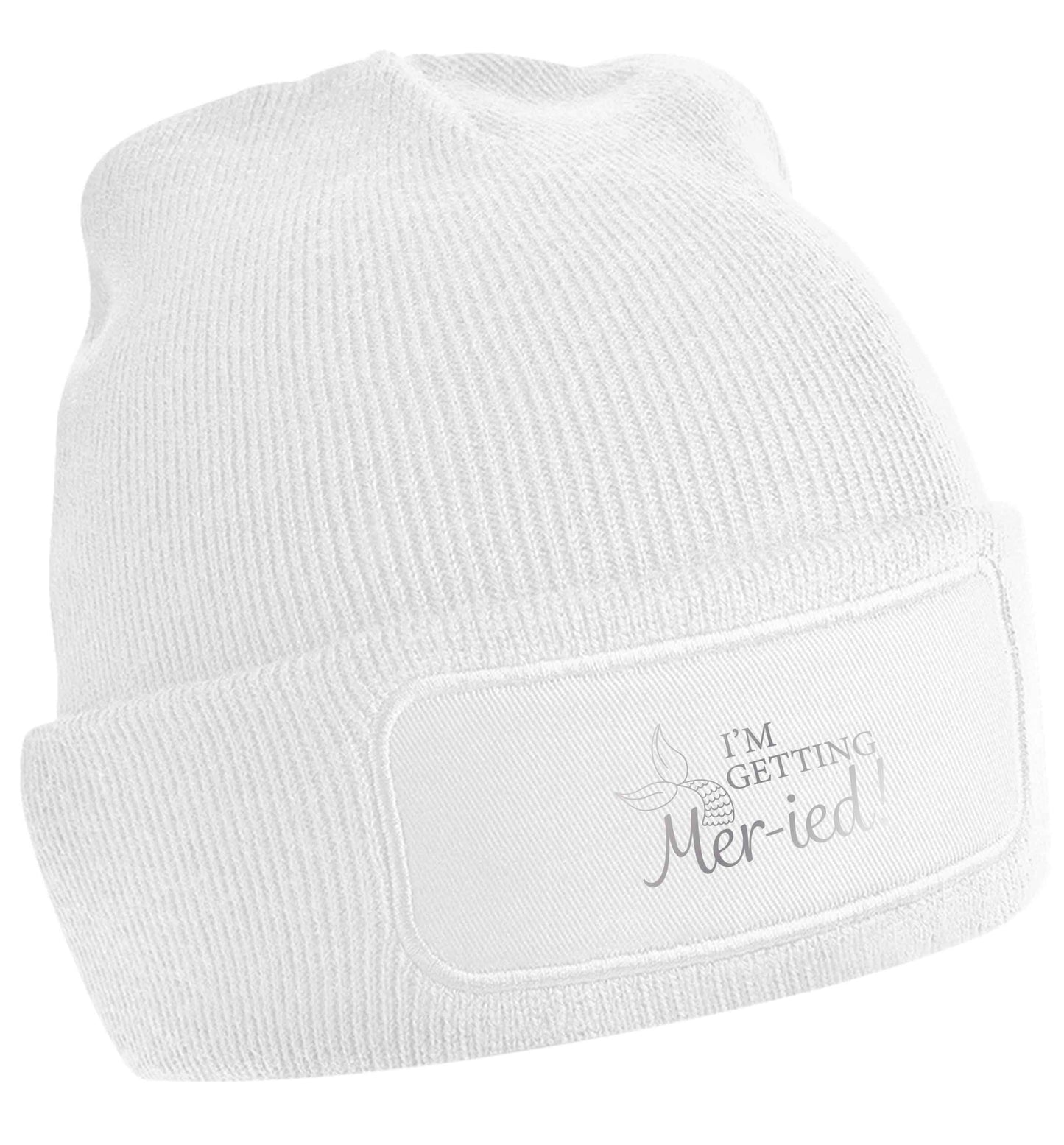 I'm getting mer-ied! Metallic silver | Beanie hat