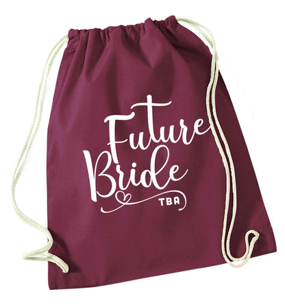 Has your wedding been postponed or delayed?Just another reason to party even HARDER!  maroon drawstring bag