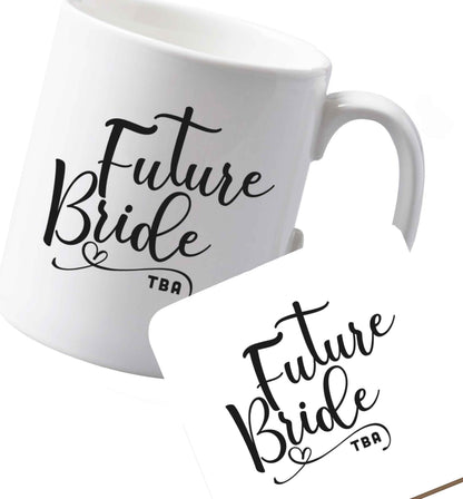 10 oz Ceramic mug and coaster Has your wedding been postponed or delayed?Just another reason to party even HARDER!    both sides
