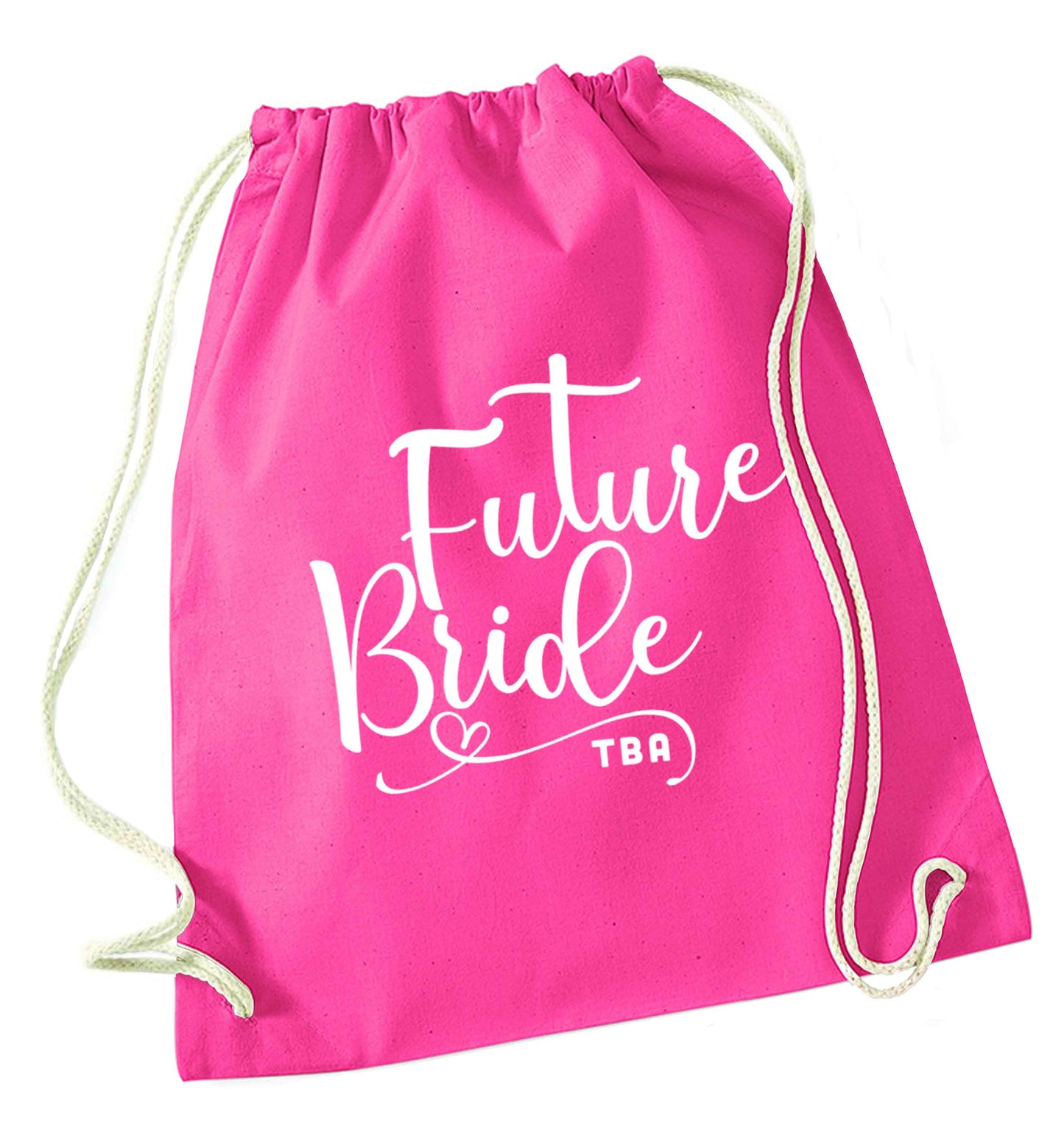 Has your wedding been postponed or delayed?Just another reason to party even HARDER!  pink drawstring bag
