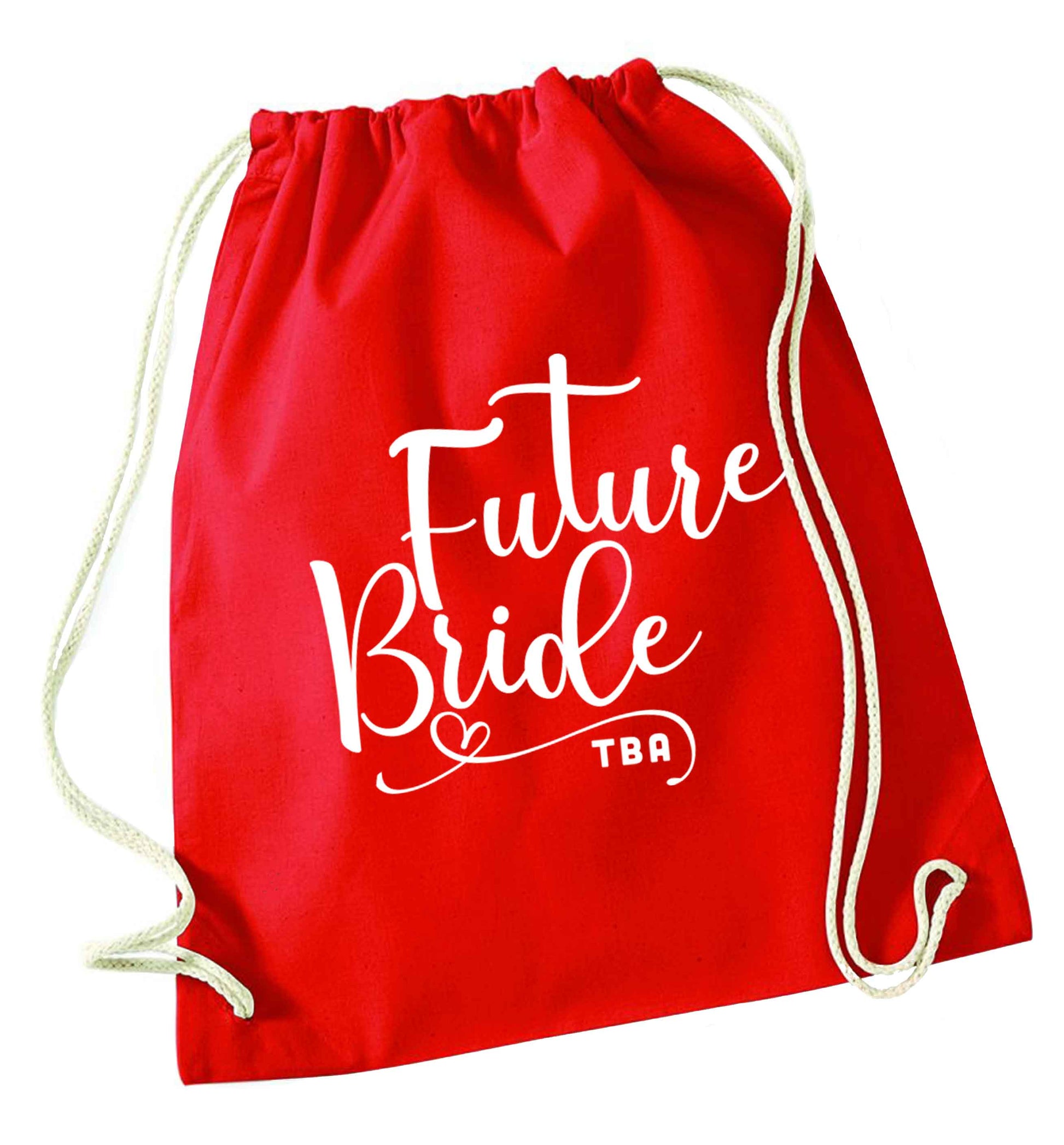 Has your wedding been postponed or delayed?Just another reason to party even HARDER!  red drawstring bag 